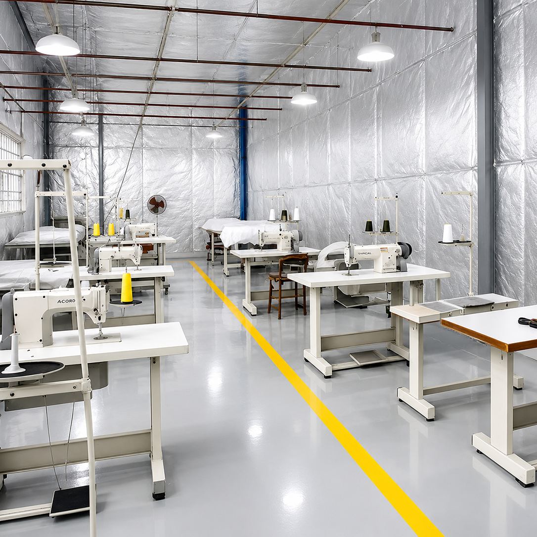 Stitching hall — soft armour assembly